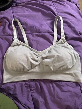 Seamless Light Gray Wireless Comfort Bralette